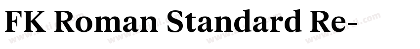 FK Roman Standard Re字体转换